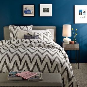 West Elm Chevron Duvet Cover and Shams